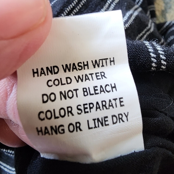 Honey Punch Tie Front Romper Black White Stripe Womens Medium M Adjustable Strap - Picture 13 of 14